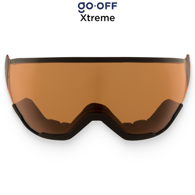 GO-OFF Xtreme Visor Orange - Ski Helmet Replacement Visor