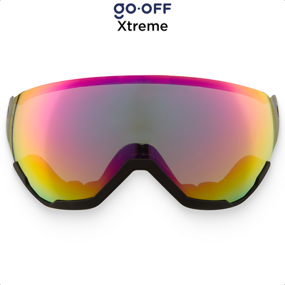 GO-OFF Xtreme Visor Purple - Ski Helmet Replacement Visor