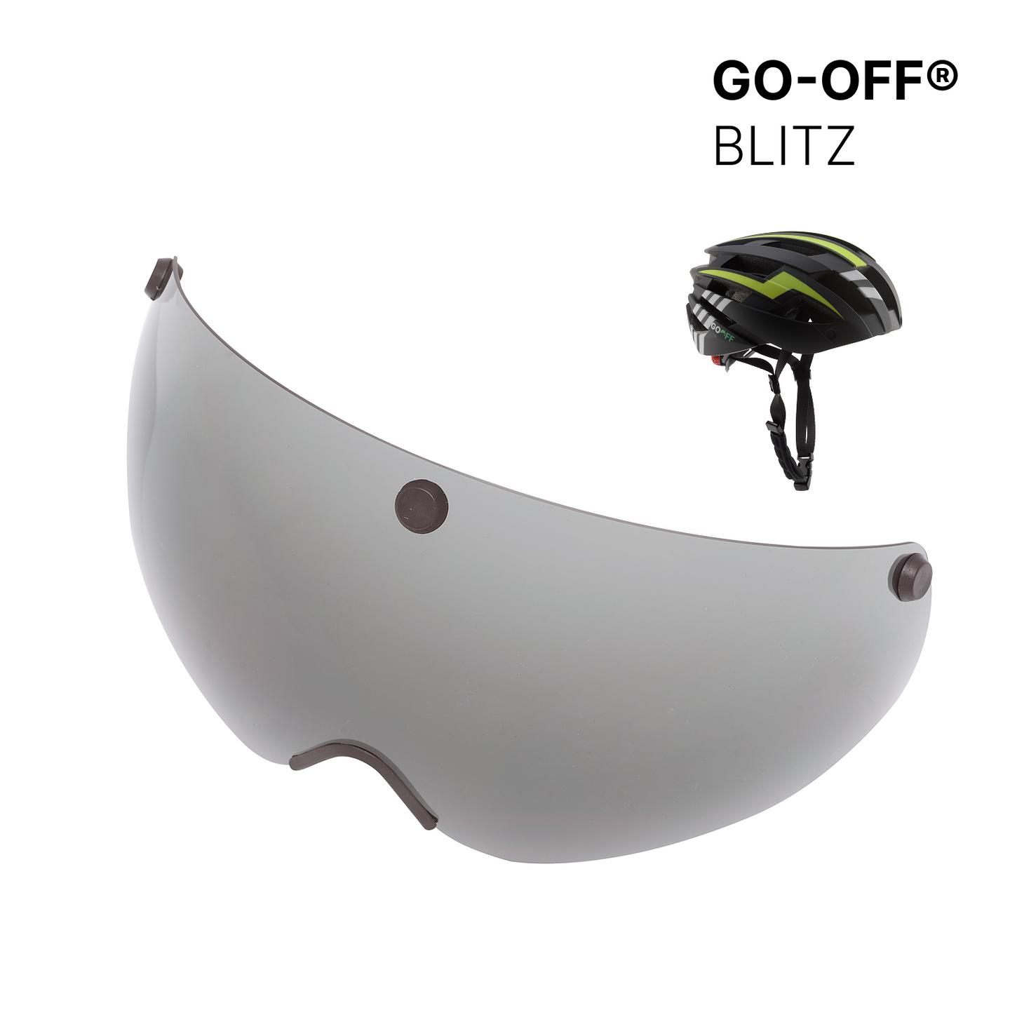 GOOFF Blitz donker vizier: UV400 en zonwerend
