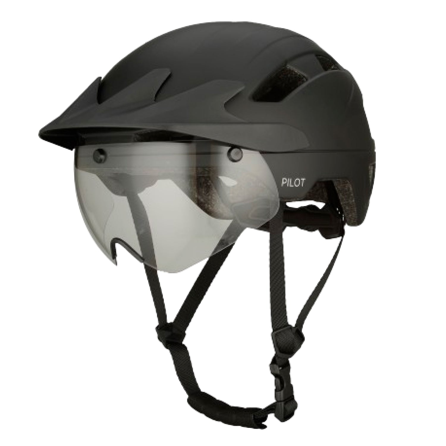 PILOT 4 in 1 speed pedelec helm met afneembaar vizier en LED licht