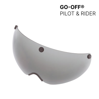 GO-OFF PILOT & RIDER Dark Visor - UV400 Helmet Visor