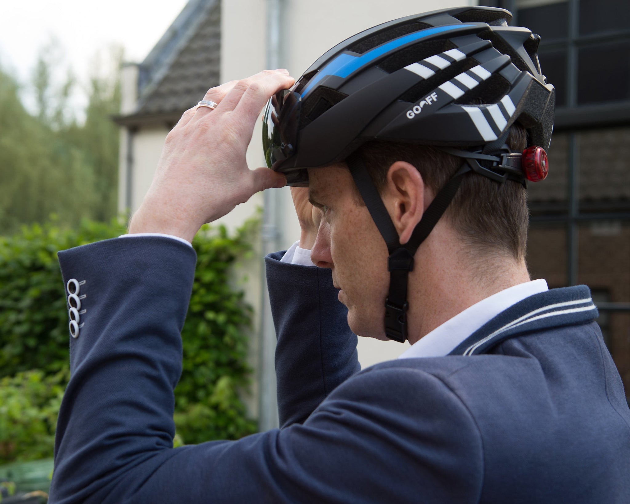 BLITZ Fahrradhelm mit Visier