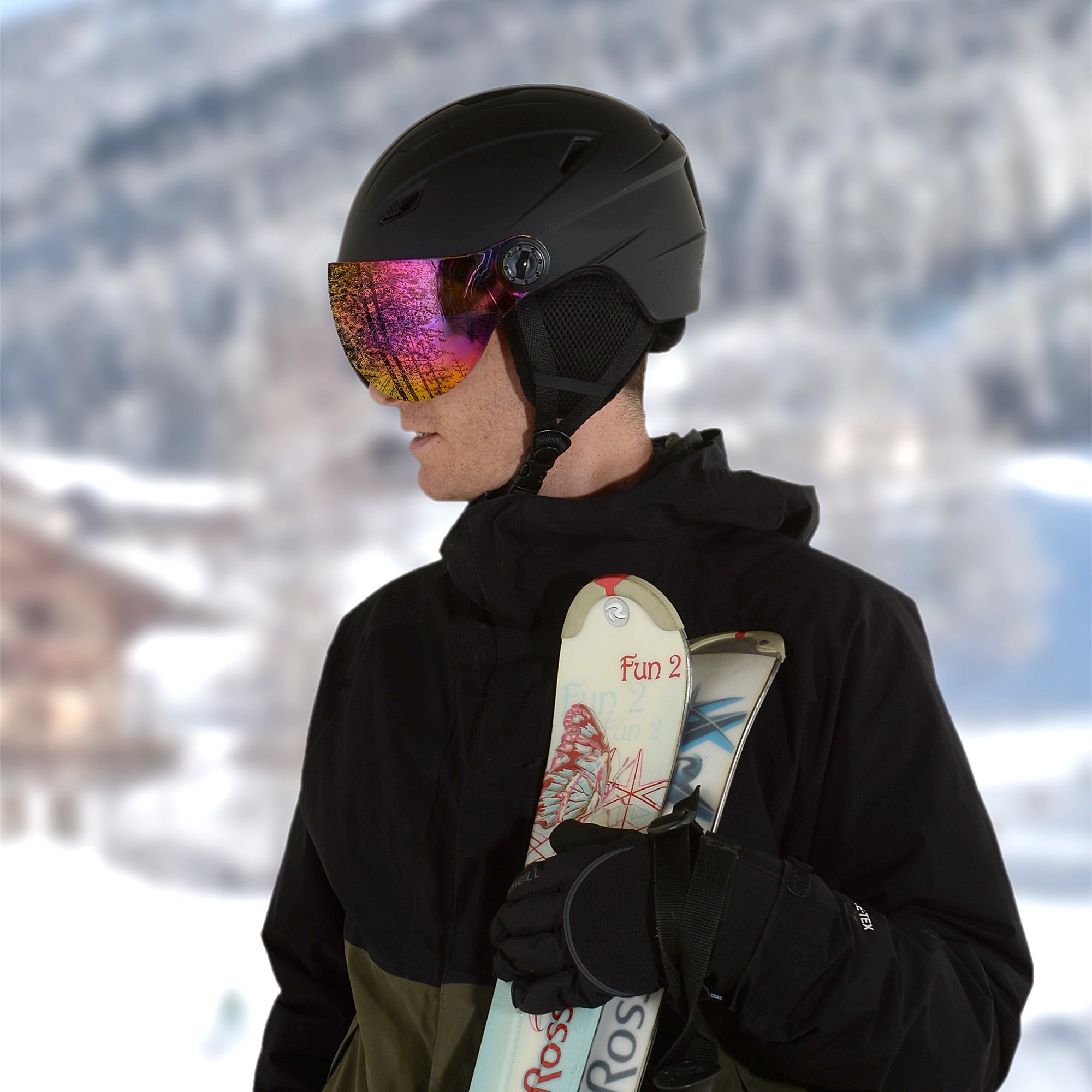 SPEED skihelm met vizier