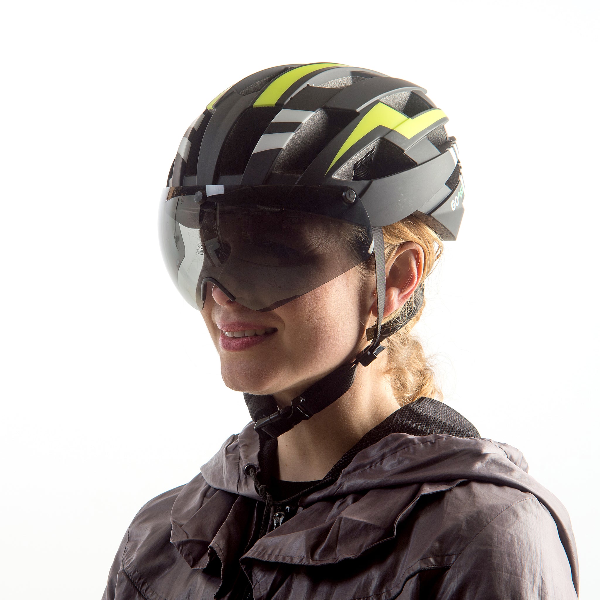BLITZ Fahrradhelm mit Visier