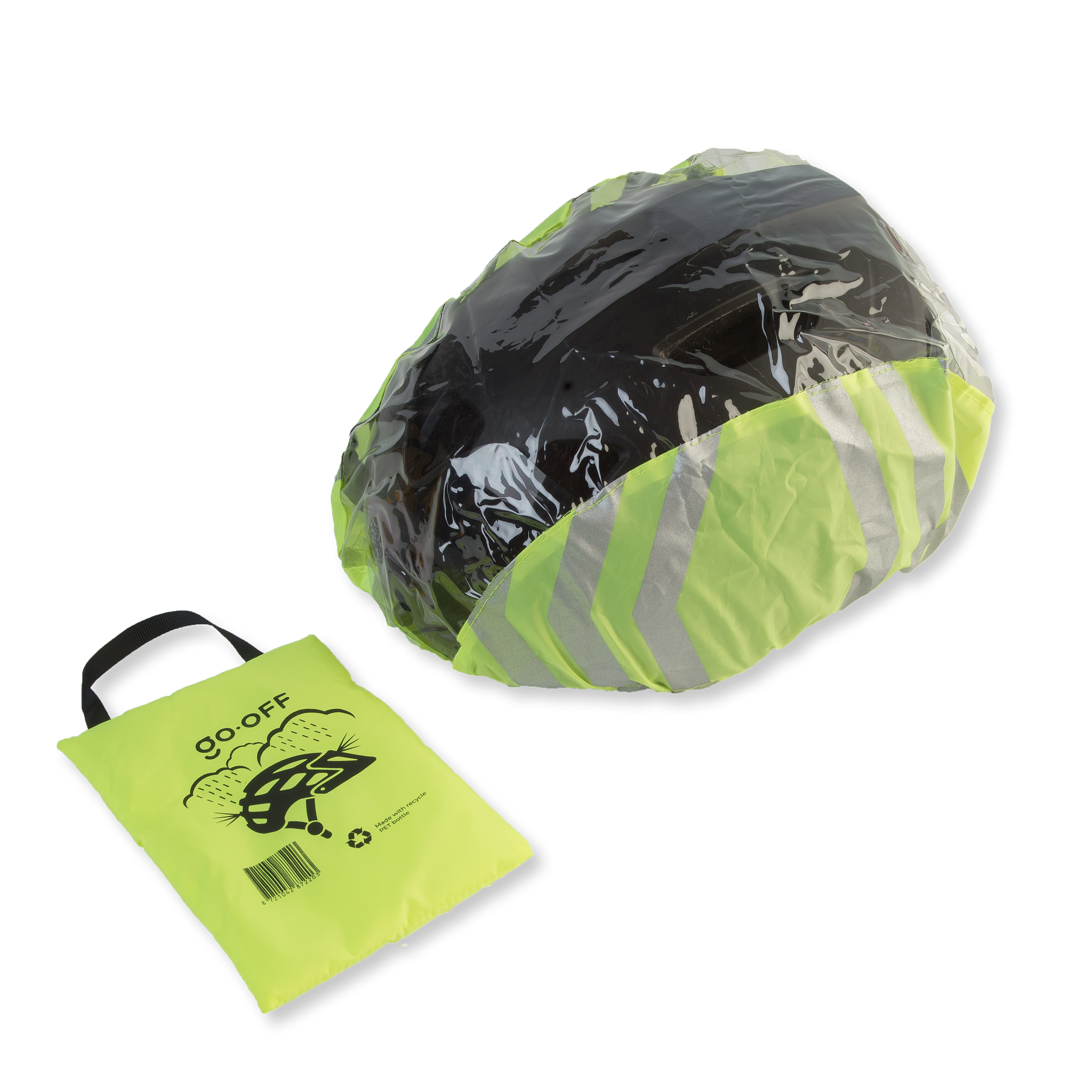 Regnskydd för cykelhjälm